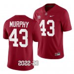 Men's Alabama Crimson Tide #43 Shawn Murphy 2022-23 Crimson NCAA Uniform College Football Jersey 2403WYPE5